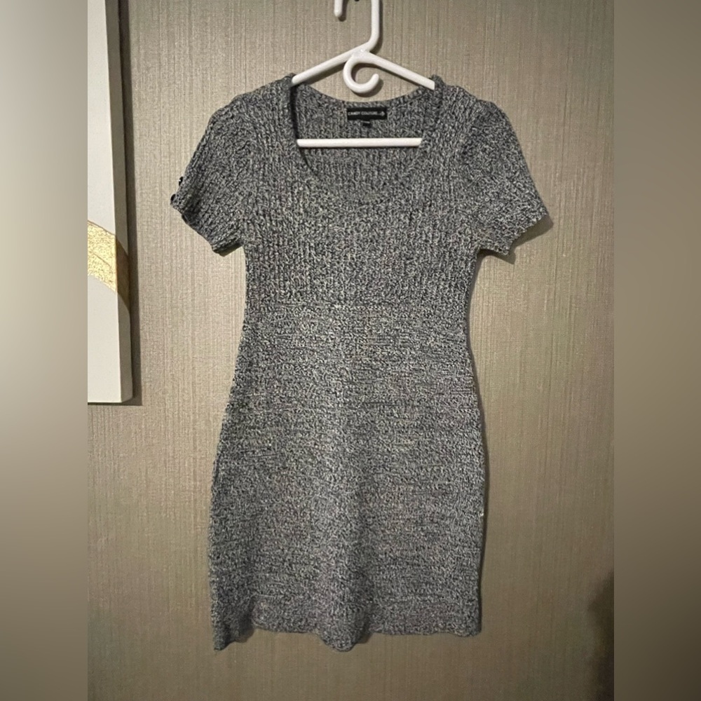 Candy Couture Sweater Short Sleeve Dress